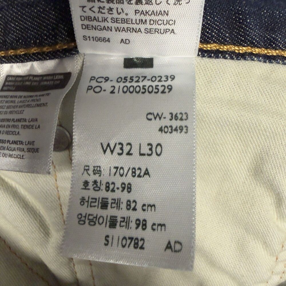Levi's 527 Slim Bootcut Jeans Mens 32x30 Dark Wash Blue Denim 5-Pocket - Picture 11 of 16
